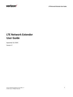 Verizon LTE Network Extender user guide v1.7 - VZW