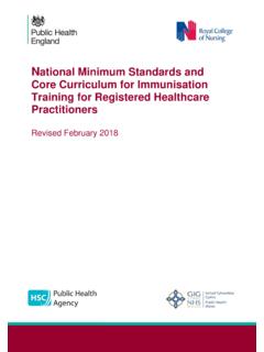 National minimum standards and core curriculum for ...