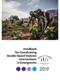 Handbook for Coordinating Gender-based Violence ...