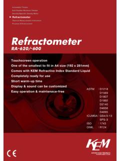 Refractometer - kyoto-kem.com