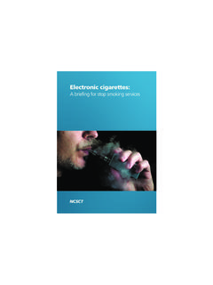 e-cigarettes briefing [ 2 ] v4 - NCSCT