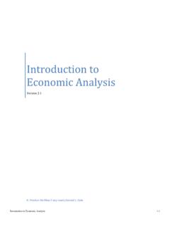 Introduction to Economic Analysis - Kellogg School of ...