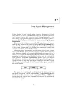 Free-Space Management - University of Wisconsin–Madison