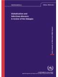 Globalization and infectious diseases: A review of the ...