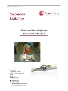 Chartered Loss Adjusters and Claims Specialists