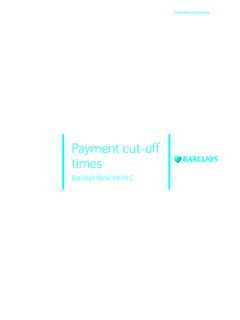 Payment cut-off times - Barclays