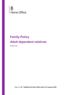 Adult dependent relatives - GOV.UK