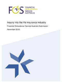 Inquiry into the life insurance industry