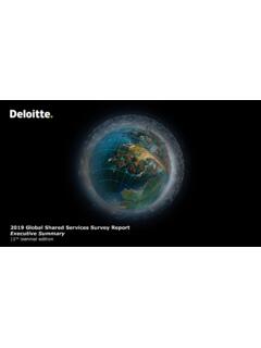 2019 global shared services survey report - Deloitte
