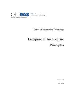 Enterprise IT Architecture Principles - Ohio Department of ...