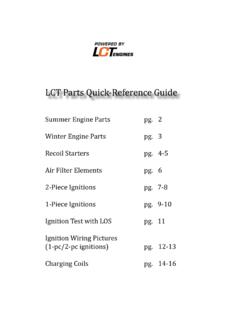 LCT Parts Quick-Reference Guide - lausonpower.com