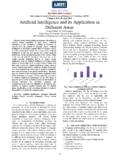 Artificial Intelligence and its Application in …