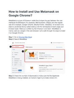 How to Install and Use Metamask on Google Chrome