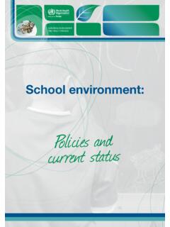 School environment: Policies and current status