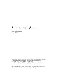 Substance Abuse - Carleton University