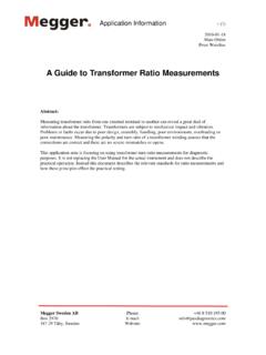 Guide to Transformer Ratio Testing 100118B - .NET Framework