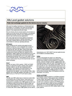 Alfa Laval gasket solutions - Precision Resistor
