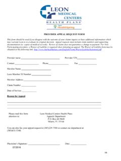 PROVIDER APPEAL REQUEST FORM - …