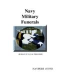 NAVY MILITARY FUNERALS - United States Navy