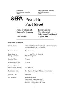 Pesticide Fact Sheet - United States Environmental ...