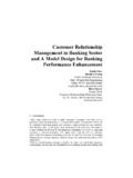 Customer Relationship Management in Banking Sector and A ...