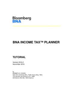 BNA INCOME TAX™ PLANNER - …