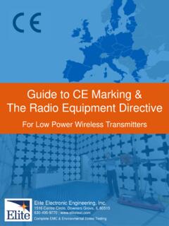 Guide to CE Marking &amp; The Radio Equipment Directive