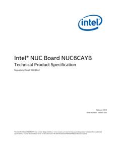 Intel&#174; NUC Board NUC6CAYB - Data Center Solutions, IoT ...