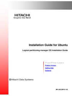 Installation Guide for Ubuntu - Hitachi Data Systems