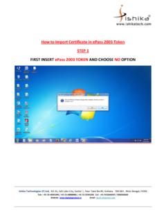 How to Import Certificate in ePass 2003 Token STEP 1 FIRST ...