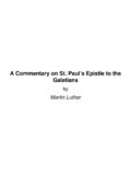 A Commentary on St. Paul s Epistle to the Galatians