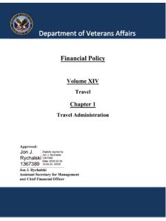 Financial Policy - Veterans Affairs