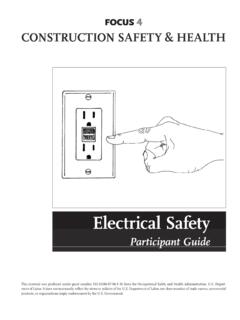Electrical Safety - Occupational Safety and Health ...