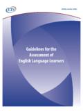 Guidelines for the Assessment of English Language Learners