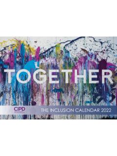 The Inclusion Calendar 2022 - CIPD