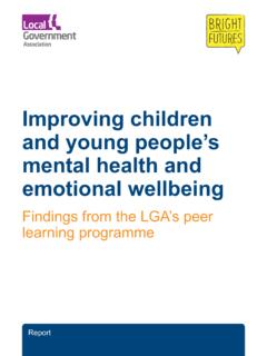 Improving children and young people’s mental health and ...