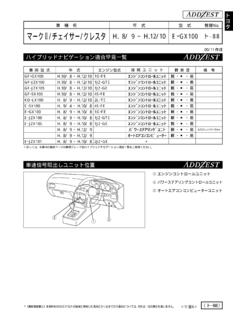 マーク /チェイサー/クレスタ H.18/19 ～H.12/10 E-GX100  …