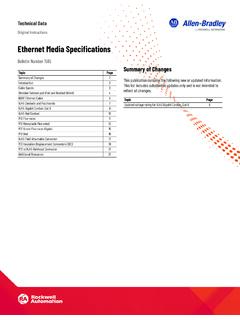 Ethernet Media Specifications Technical Data
