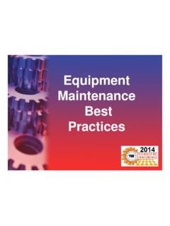 Equipment Maintenance Best Practices - tortilla …