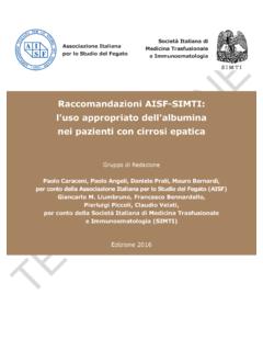 Raccomandazioni AISF-SIMTI: l'uso appropriato dell ...