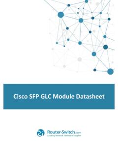 Cisco SFP GLC Module Datasheet - Router Switch