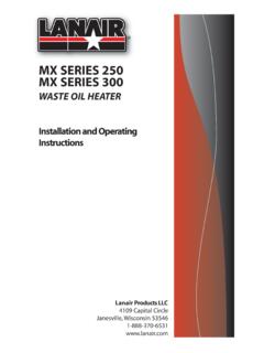MX SERIES 250 MX SERIES 300 - Lanair