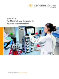 Biostat&#174; B Multi-talented bioreactor - Sartorius