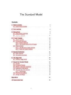 The Standard Model - University of Oxford