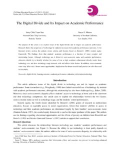 The Digital Divide and Its Impact on Academic Performance