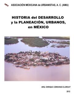 Historia del desarrollo y la planeacio, urbanos, en Mexico