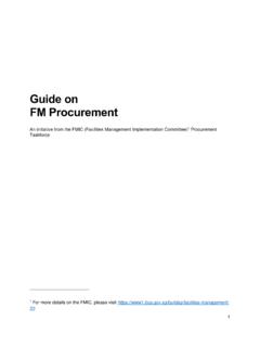 Guide on FM Procurement