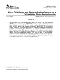 Using PWM Output as a Digital-to-Analog …