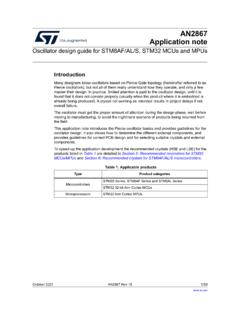 AN2867 Application note - STMicroelectronics