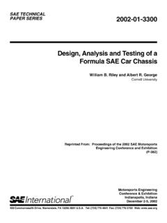 Design, Analysis and Testing of a Formula SAE Car Chassis